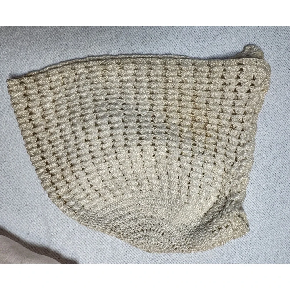 Antique 1800's Frontier Baby Clothes And Crochet Hats 4 Pieces 1 Moccasin Shoe
